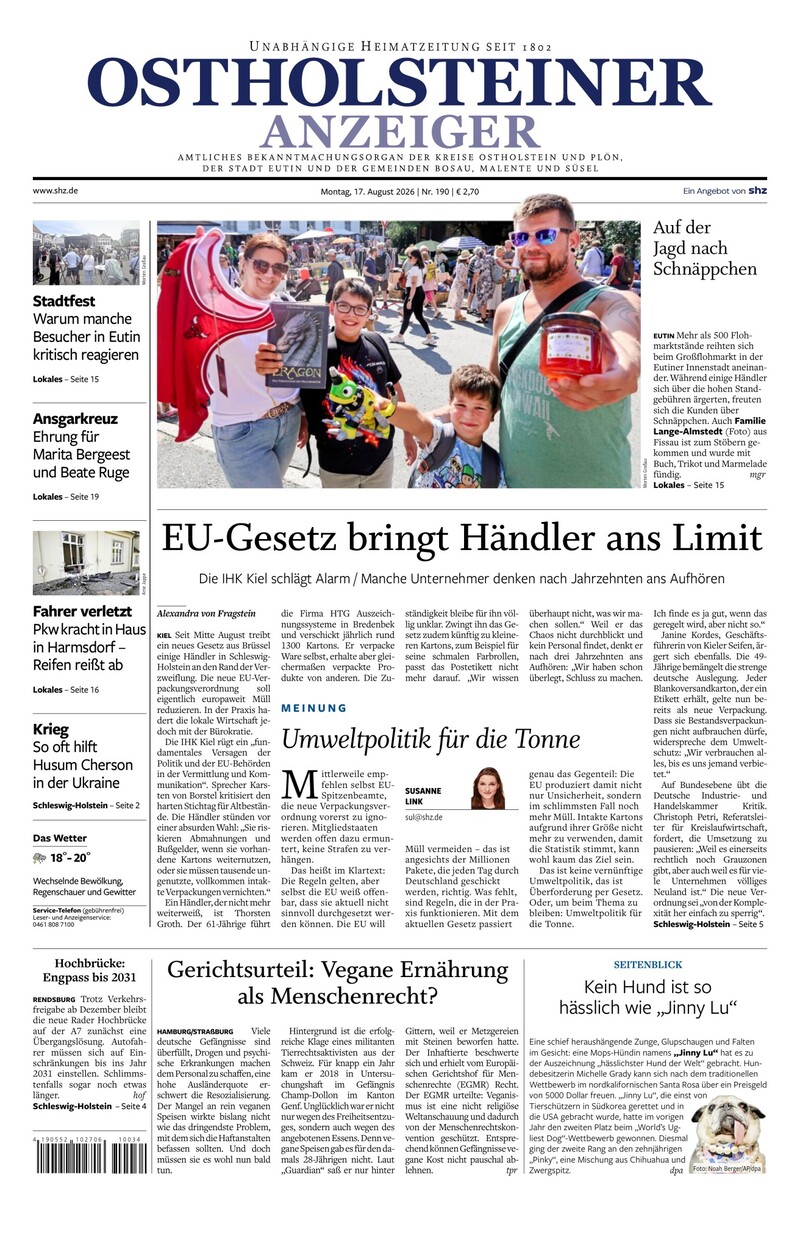 Ostholsteiner Anzeiger - 17.08.2026