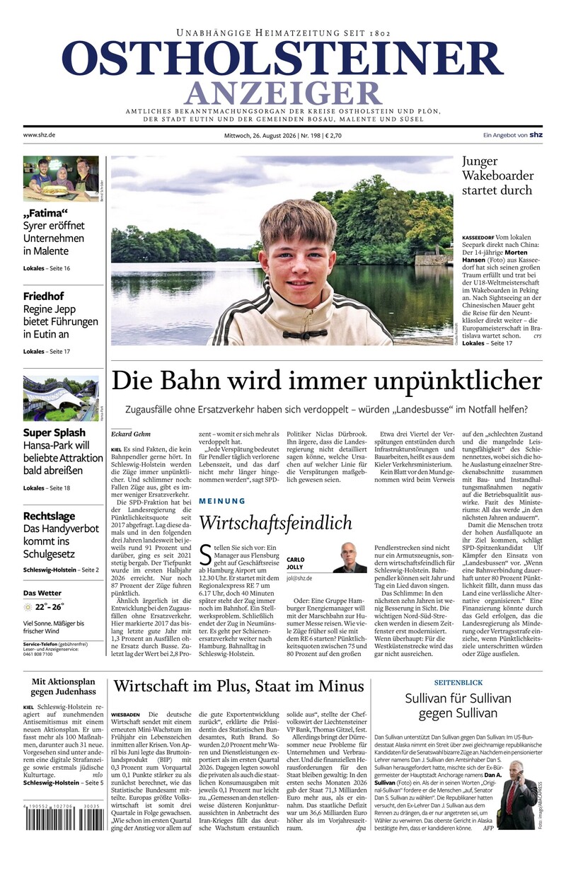 Ostholsteiner Anzeiger - 26.08.2026