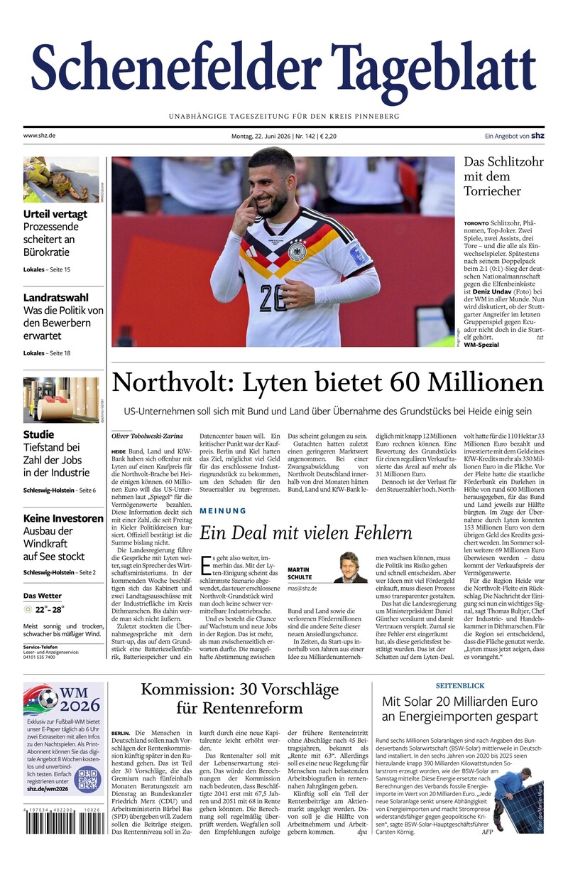 Schenefelder Tageblatt - 22.06.2026