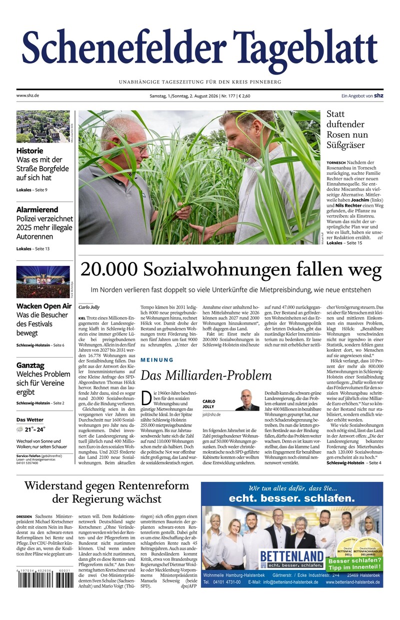Schenefelder Tageblatt - 01.08.2026
