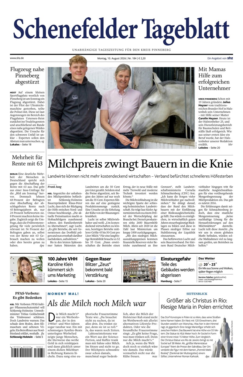 Schenefelder Tageblatt - 10.08.2026