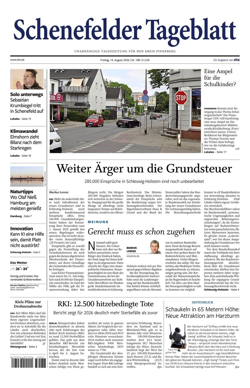 Schenefelder Tageblatt - 14.08.2026