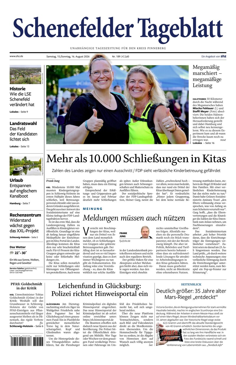Schenefelder Tageblatt - 15.08.2026
