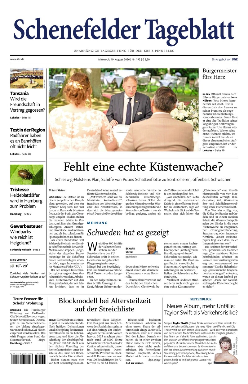 Schenefelder Tageblatt - 19.08.2026