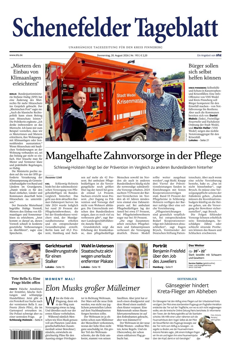 Schenefelder Tageblatt - 20.08.2026