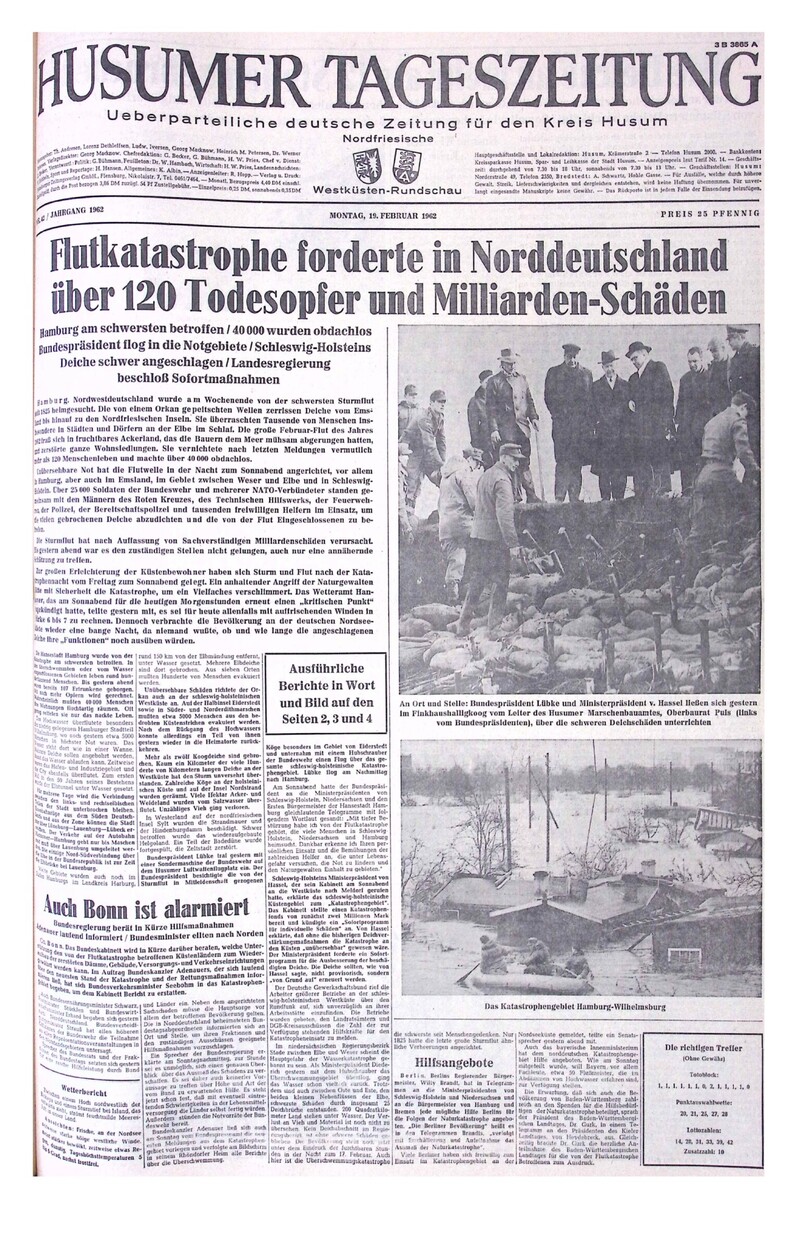 15.02.1962 Historische Zeitung Cover