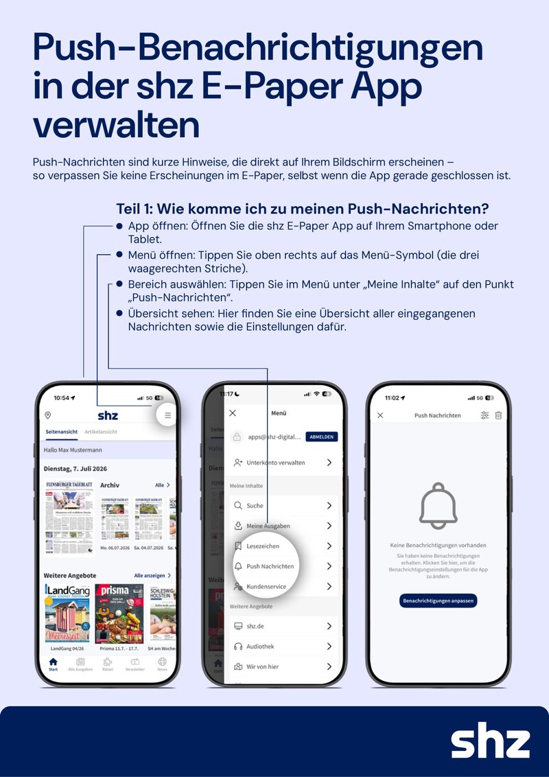 Push in Ihrer E-Paper App Cover
