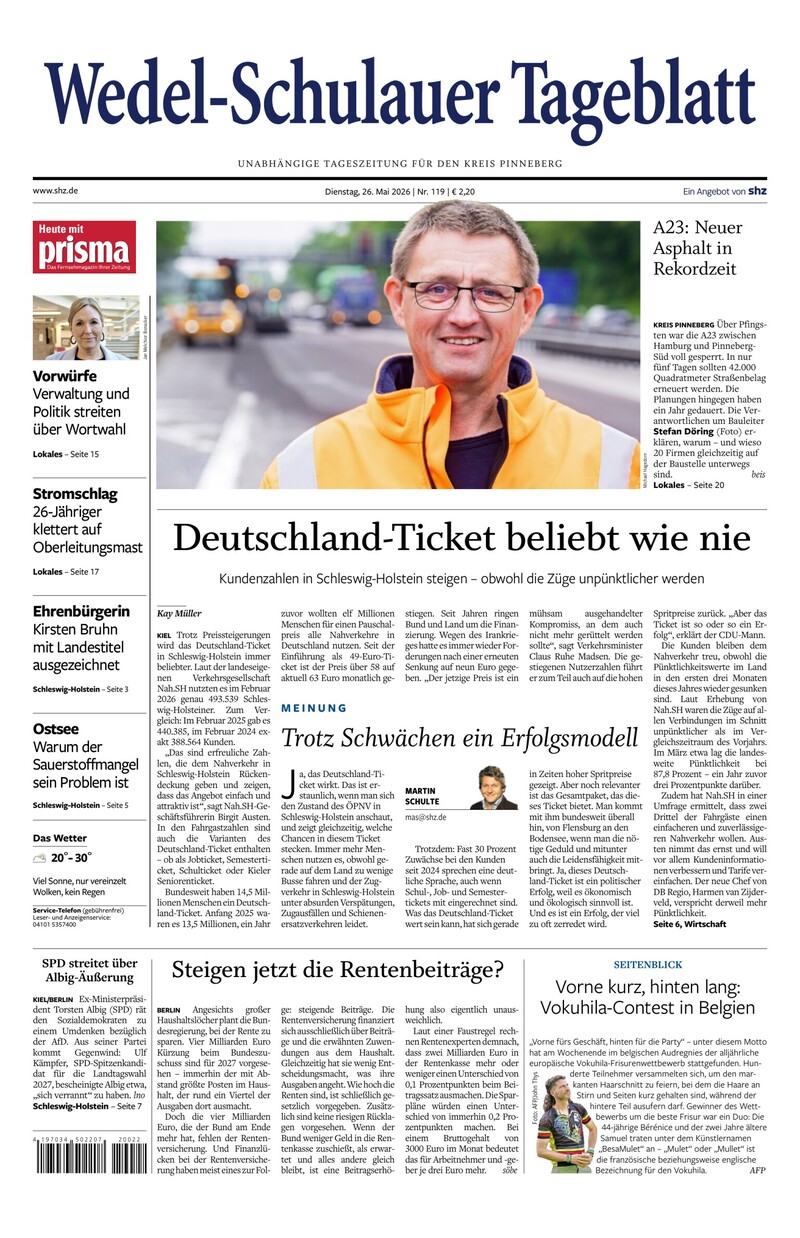 Wedel-Schulauer Tageblatt - 26.05.2026