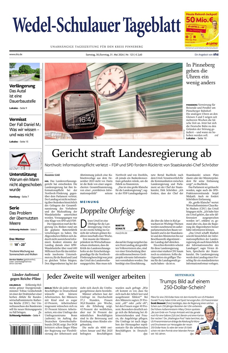 Wedel-Schulauer Tageblatt - 30.05.2026