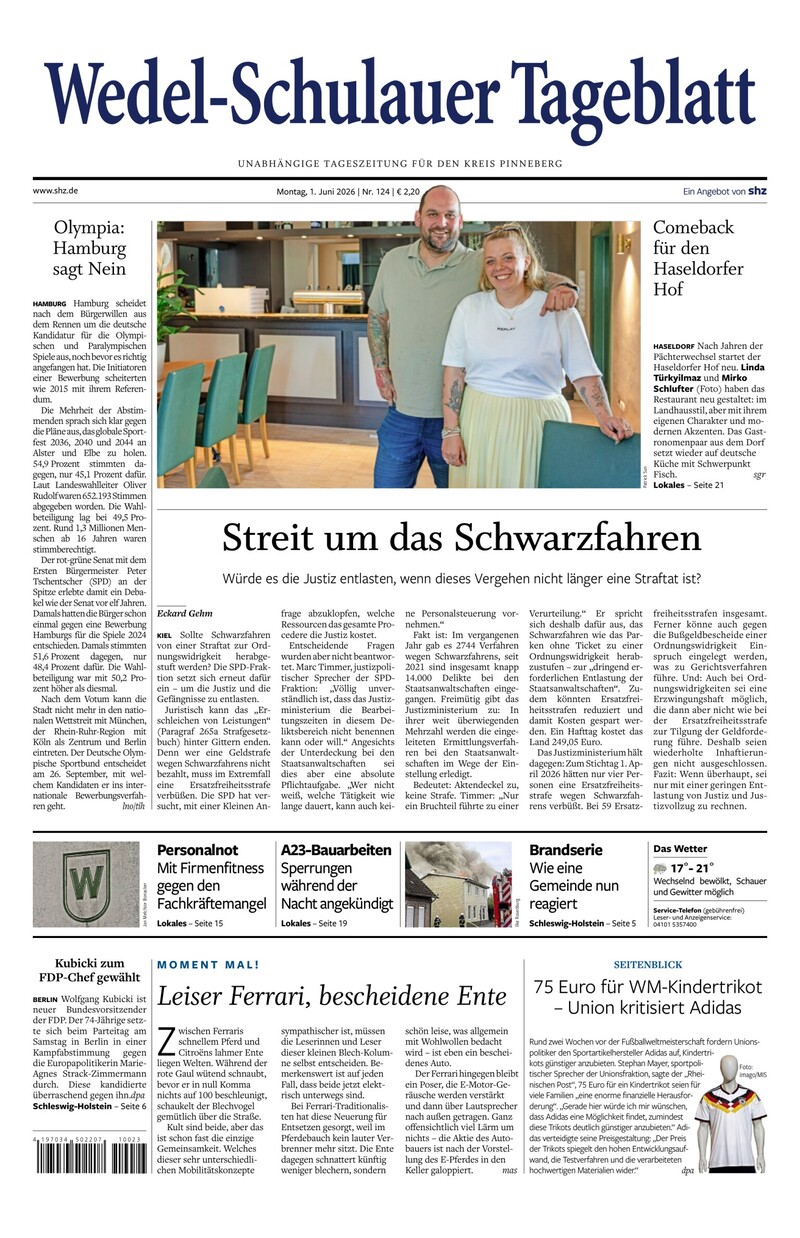 Wedel-Schulauer Tageblatt - 01.06.2026