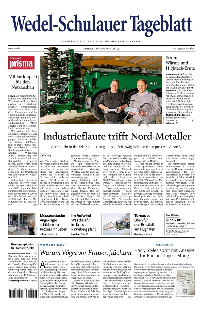 Wedel-Schulauer Tageblatt - 09.06.2026
