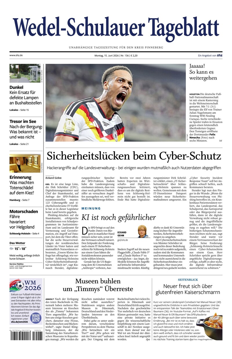 Wedel-Schulauer Tageblatt - 15.06.2026
