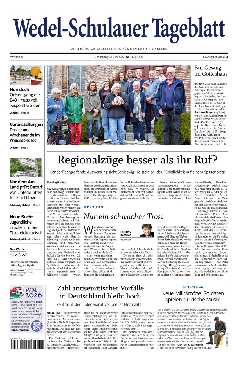 Wedel-Schulauer Tageblatt - 18.06.2026