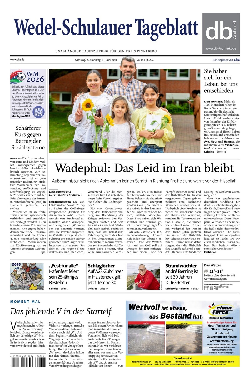 Wedel-Schulauer Tageblatt - 20.06.2026