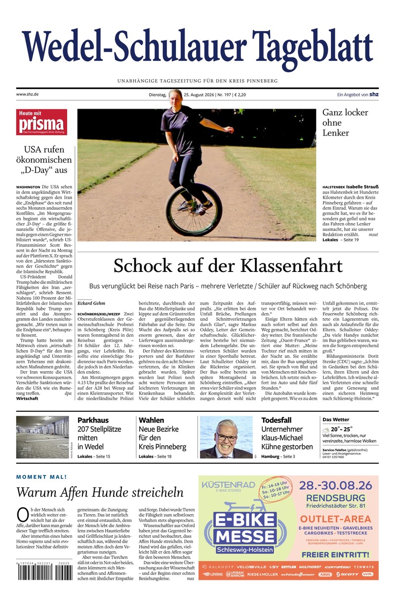 Wedel-Schulauer Tageblatt - 25.08.2026