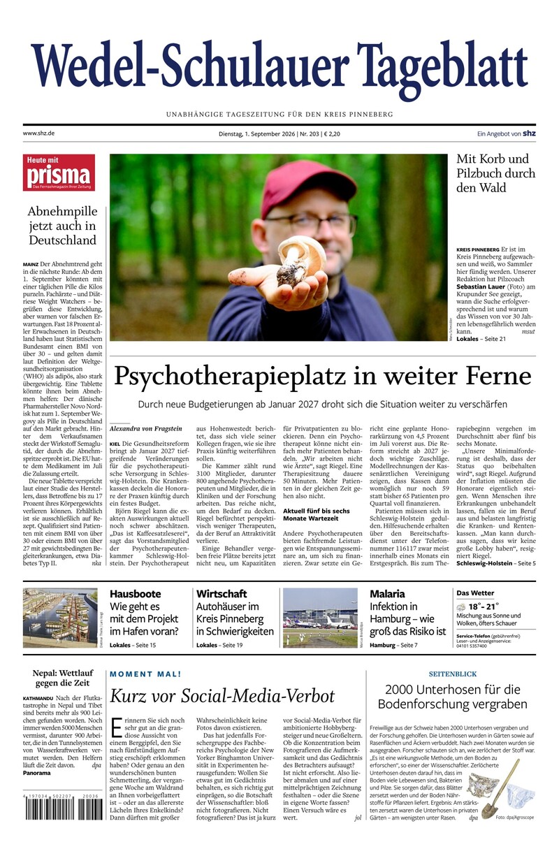 Wedel-Schulauer Tageblatt - 01.09.2026