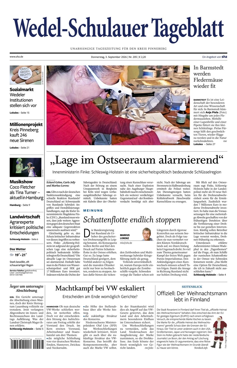 Wedel-Schulauer Tageblatt - 03.09.2026