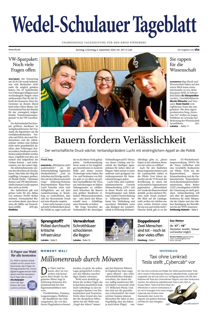 Wedel-Schulauer Tageblatt - 05.09.2026