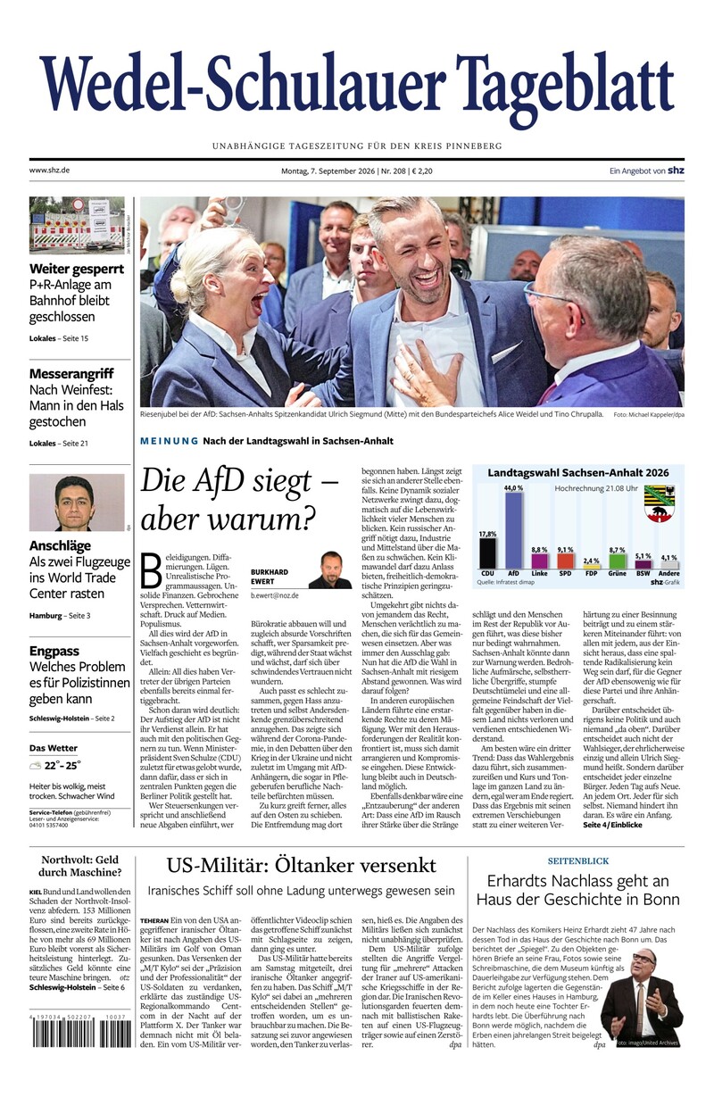 Wedel-Schulauer Tageblatt - 07.09.2026