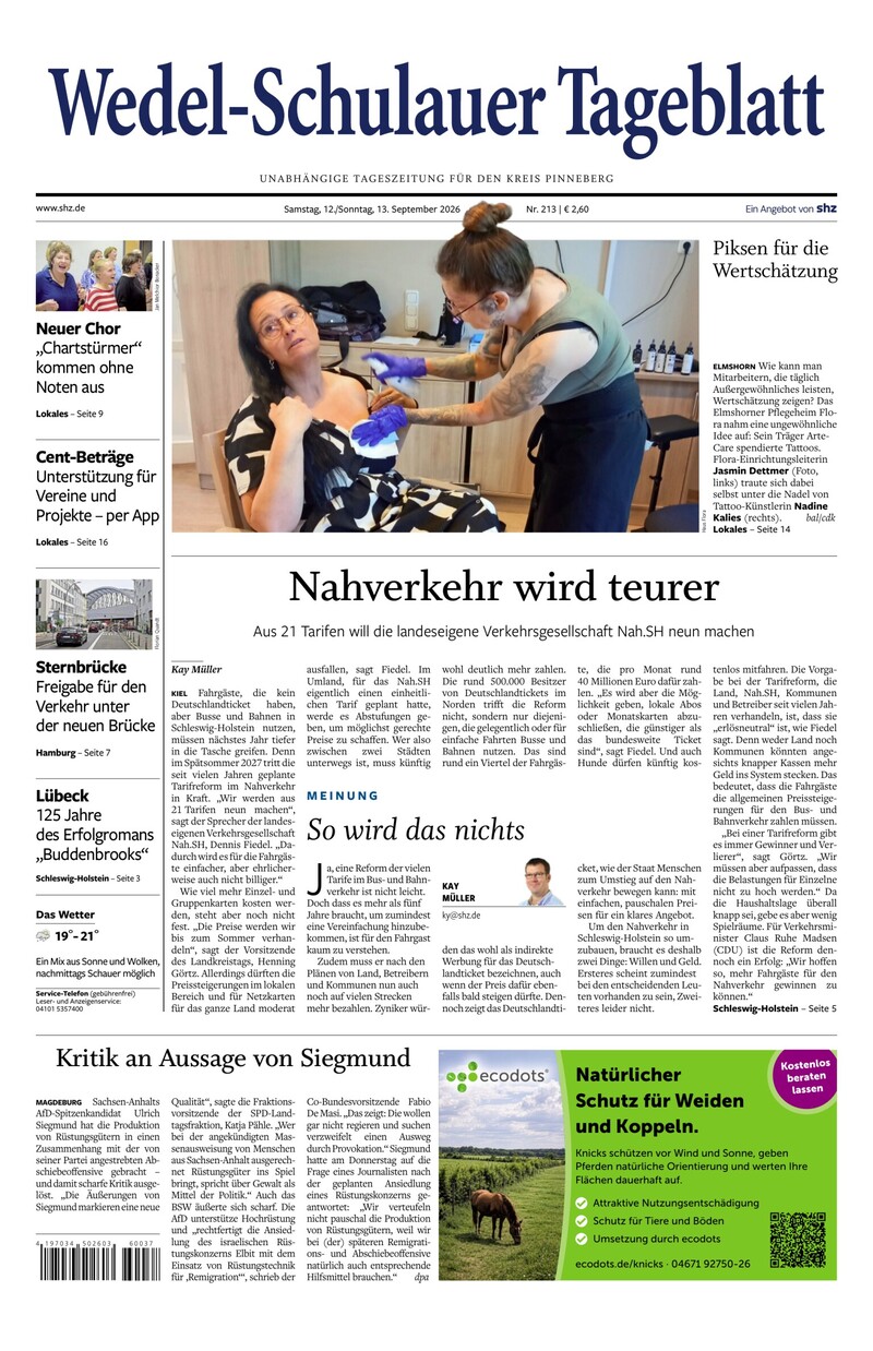Wedel-Schulauer Tageblatt - 12.09.2026