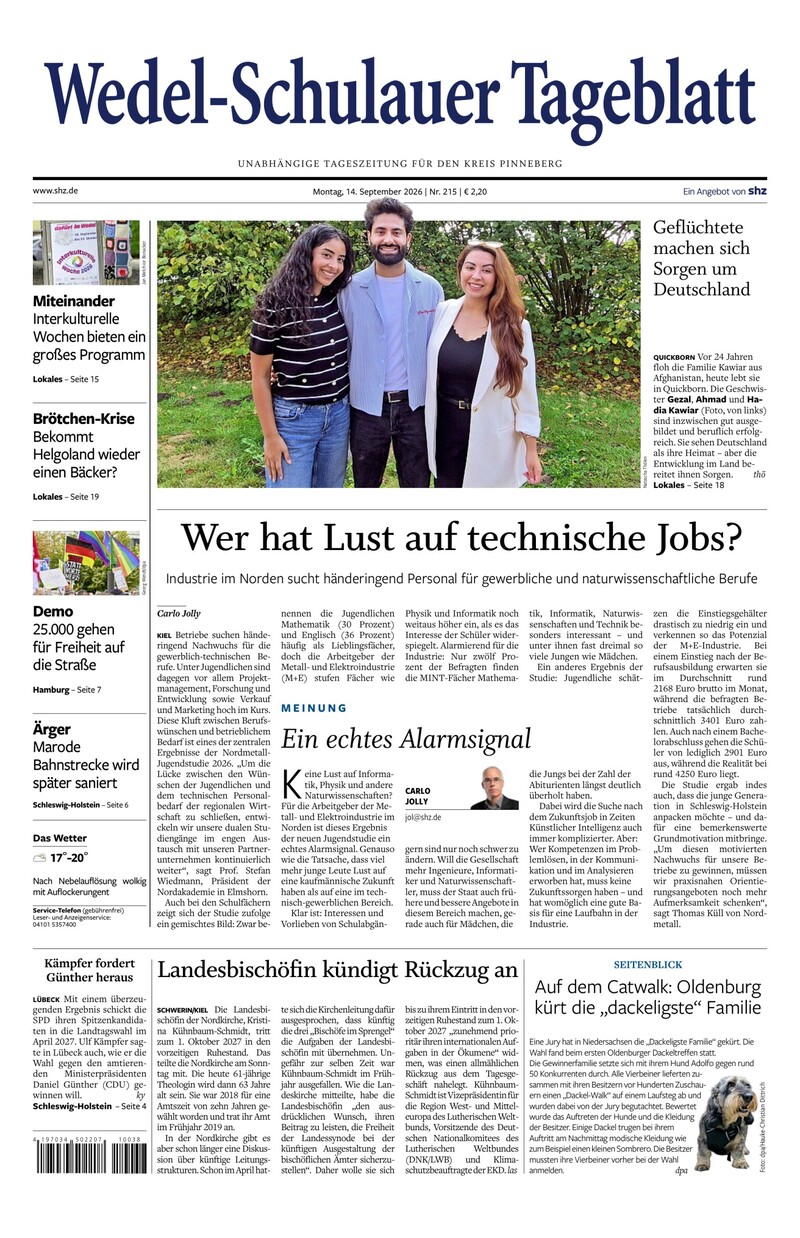 Wedel-Schulauer Tageblatt - 14.09.2026