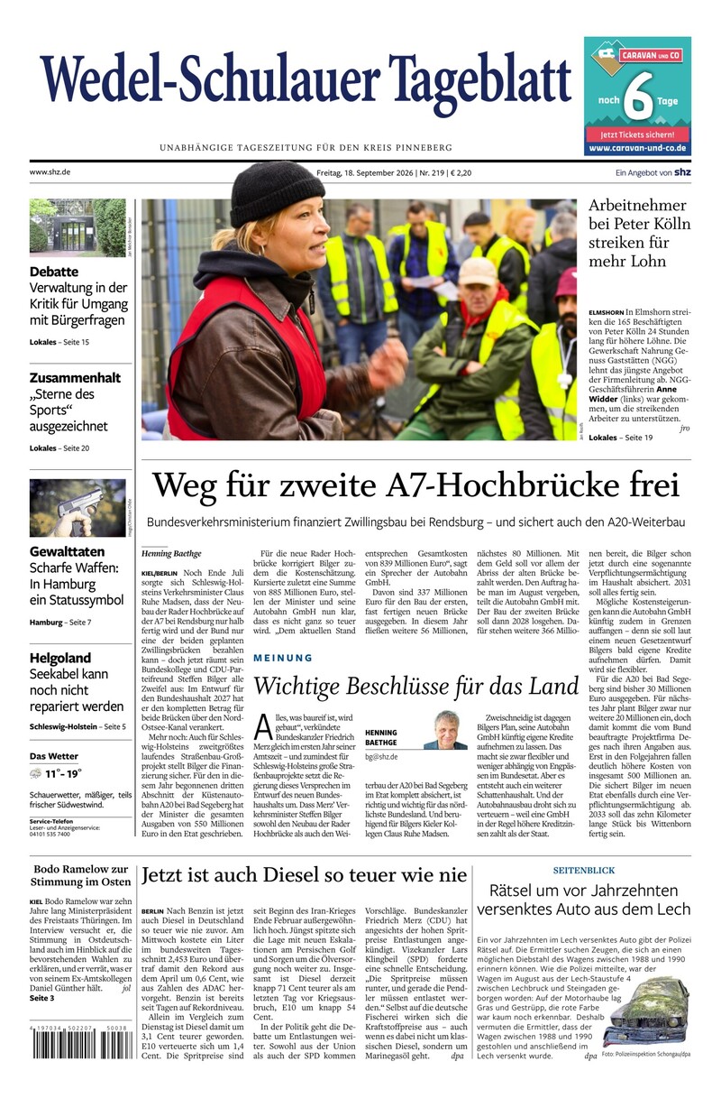 Wedel-Schulauer Tageblatt - 18.09.2026