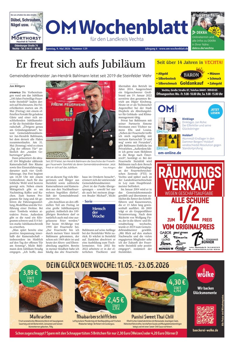 Wochenblatt 09-05-2026 Cover