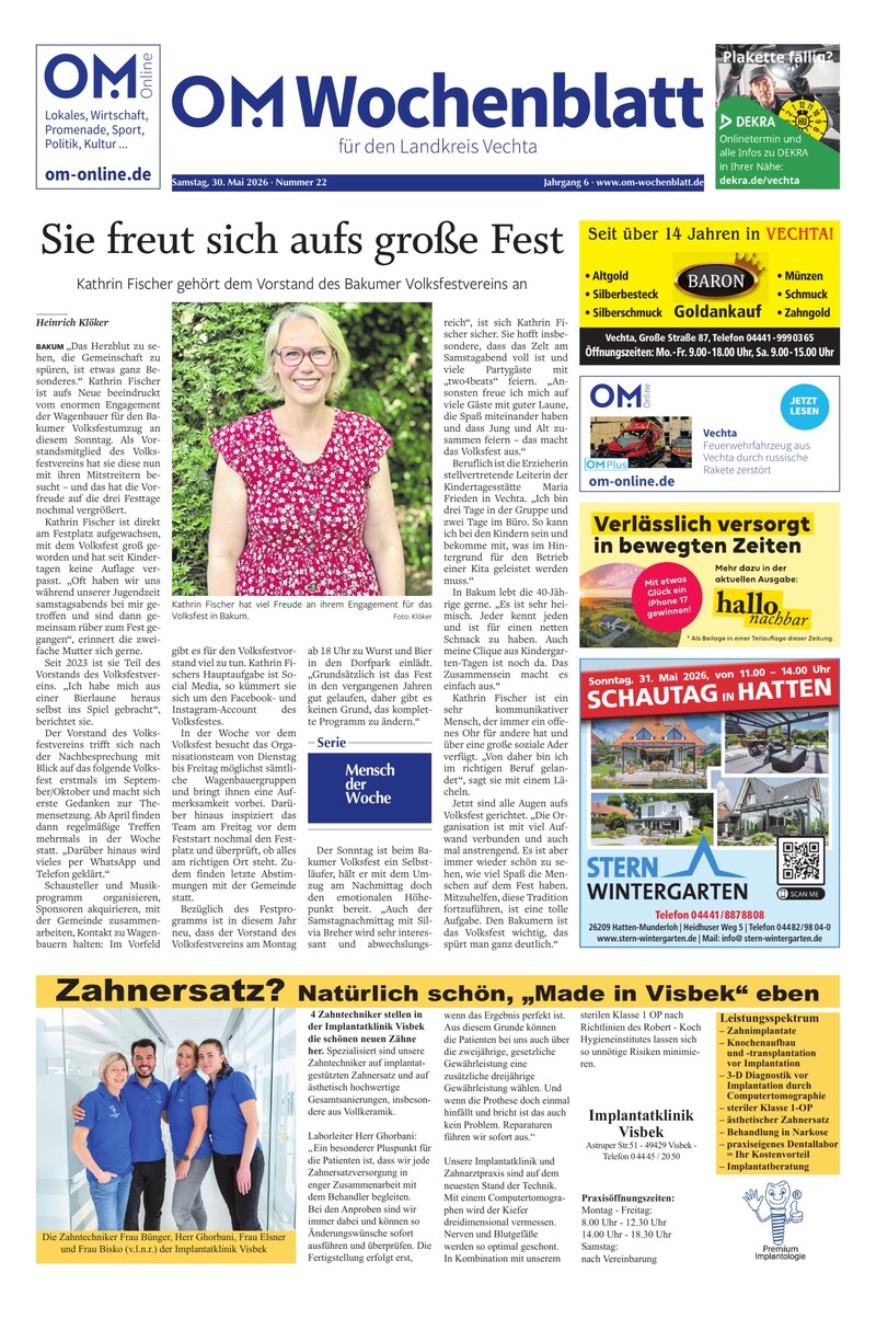 Wochenblatt-30.5.2026 Cover