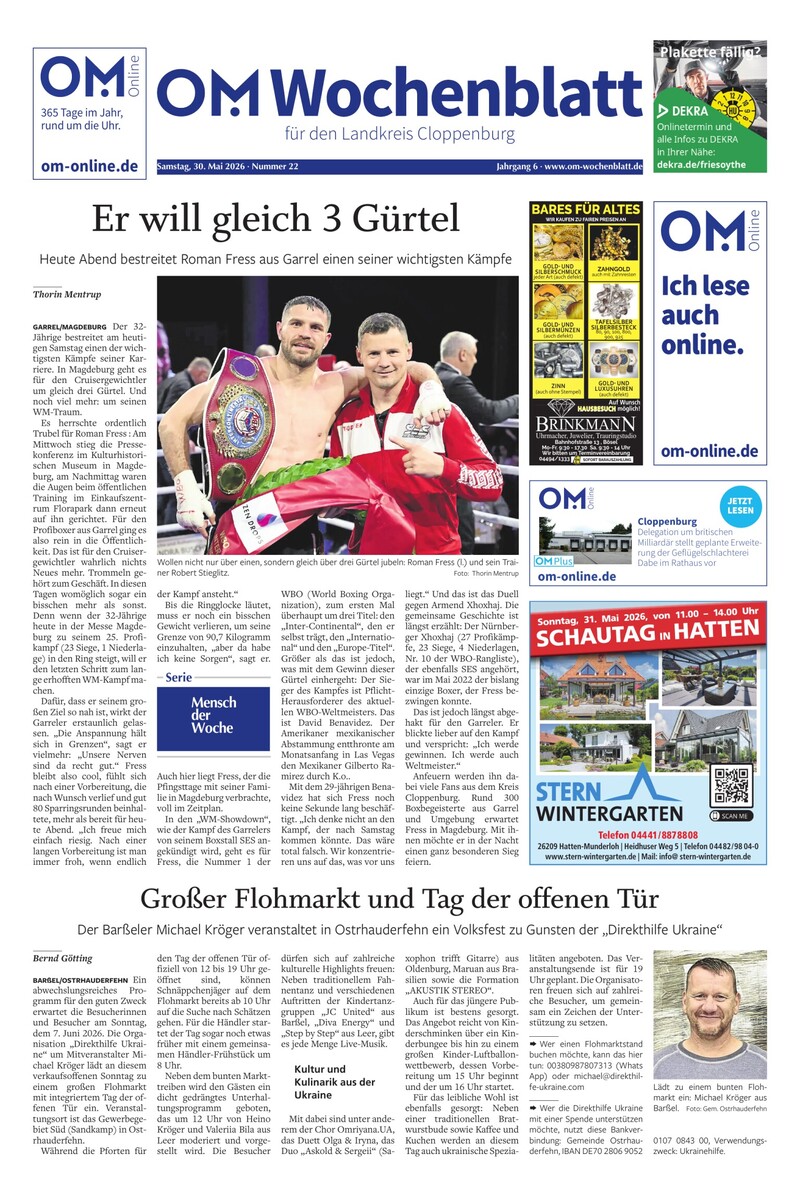Wochenblatt-30.5.2026 Cover