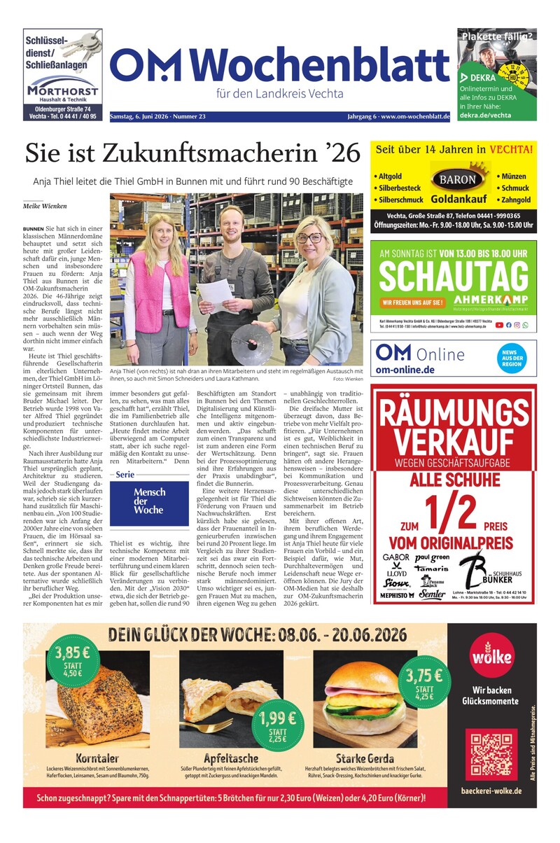 Wochenblatt 6.6.2026 Cover
