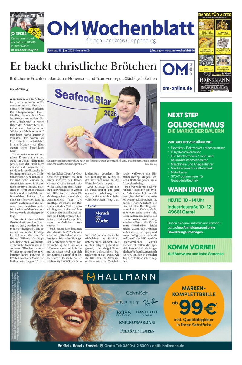 Wochenblatt 13.6.2026 Cover