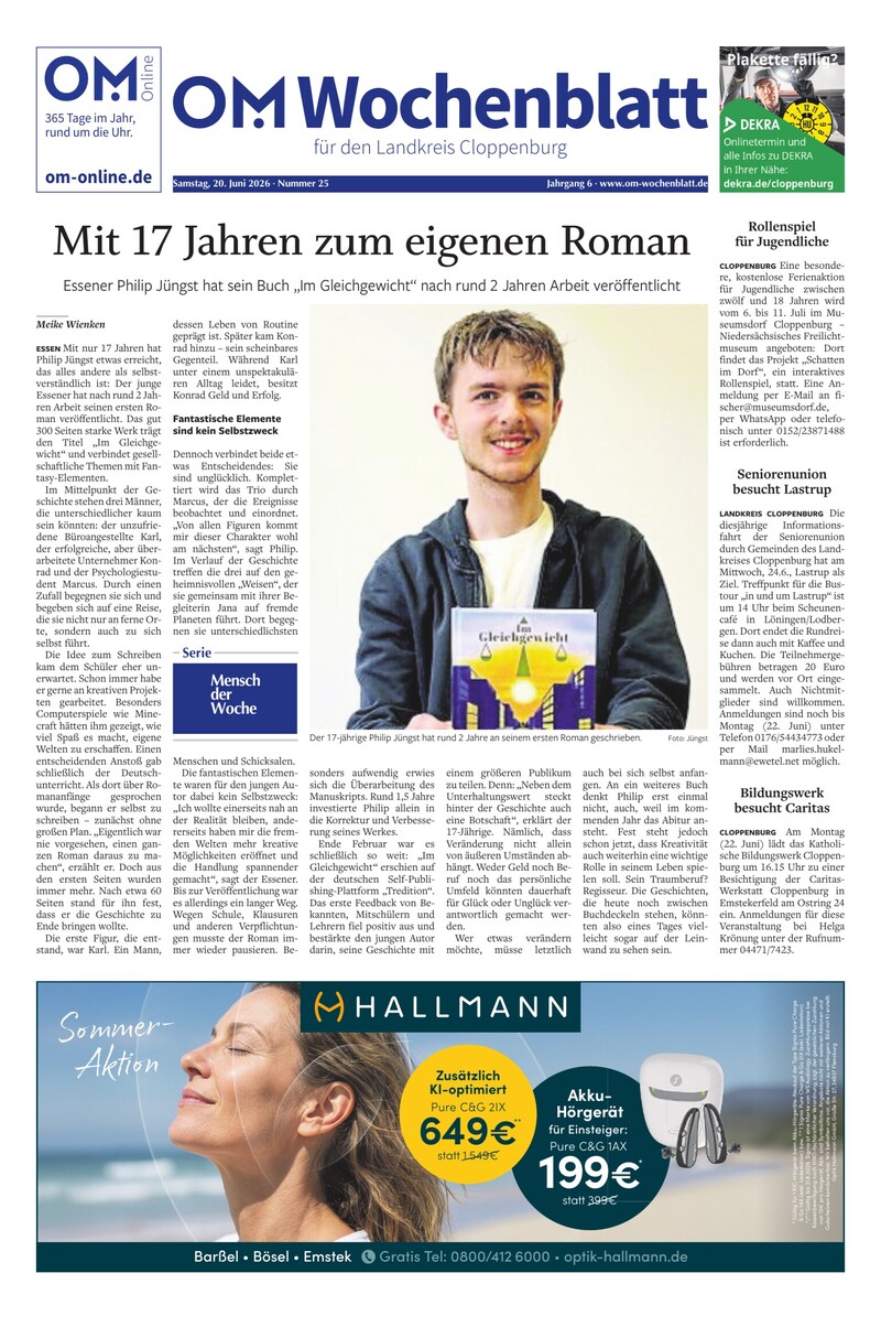 Wochenblatt 20-06-2026 Cover