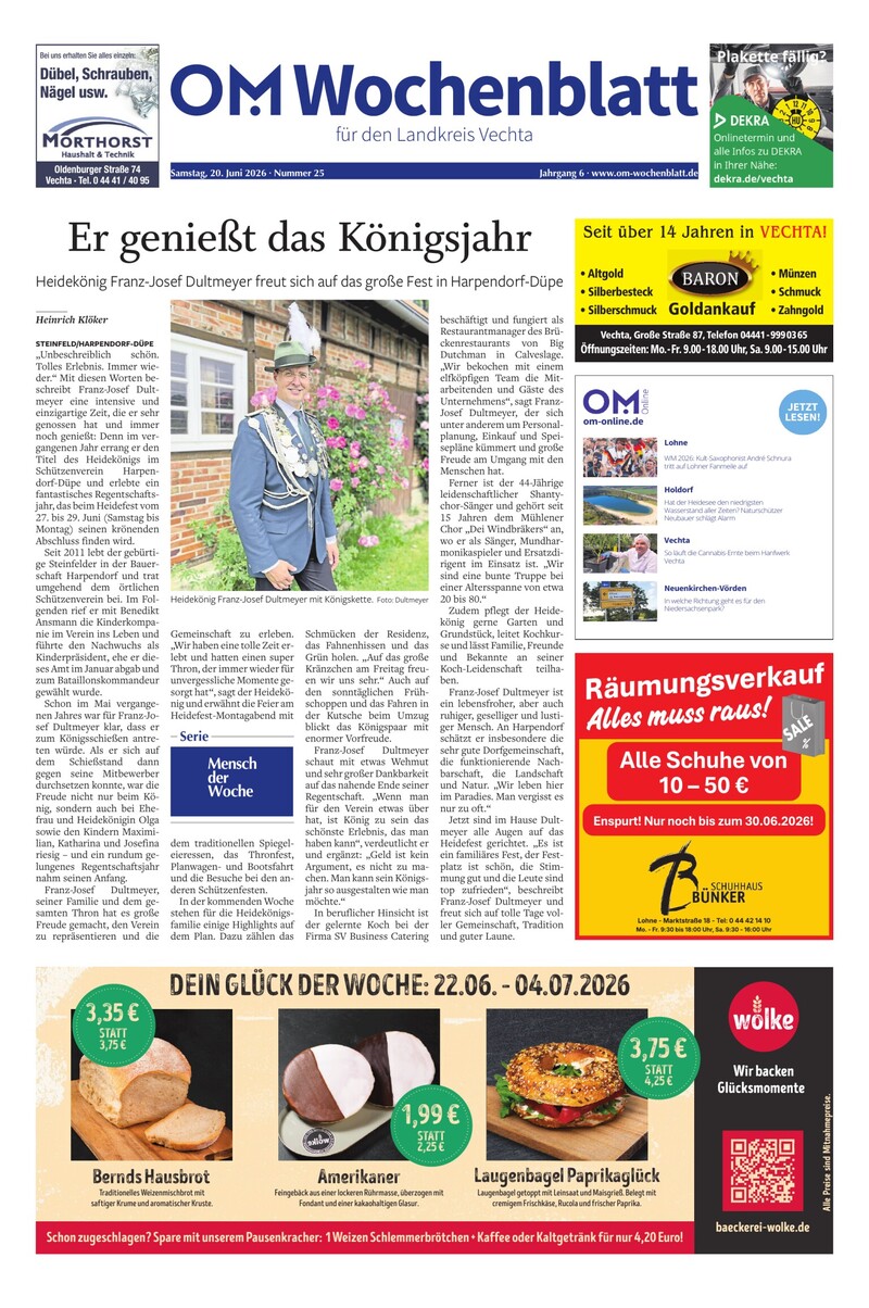 Wochenblatt 20.6.2026 Cover