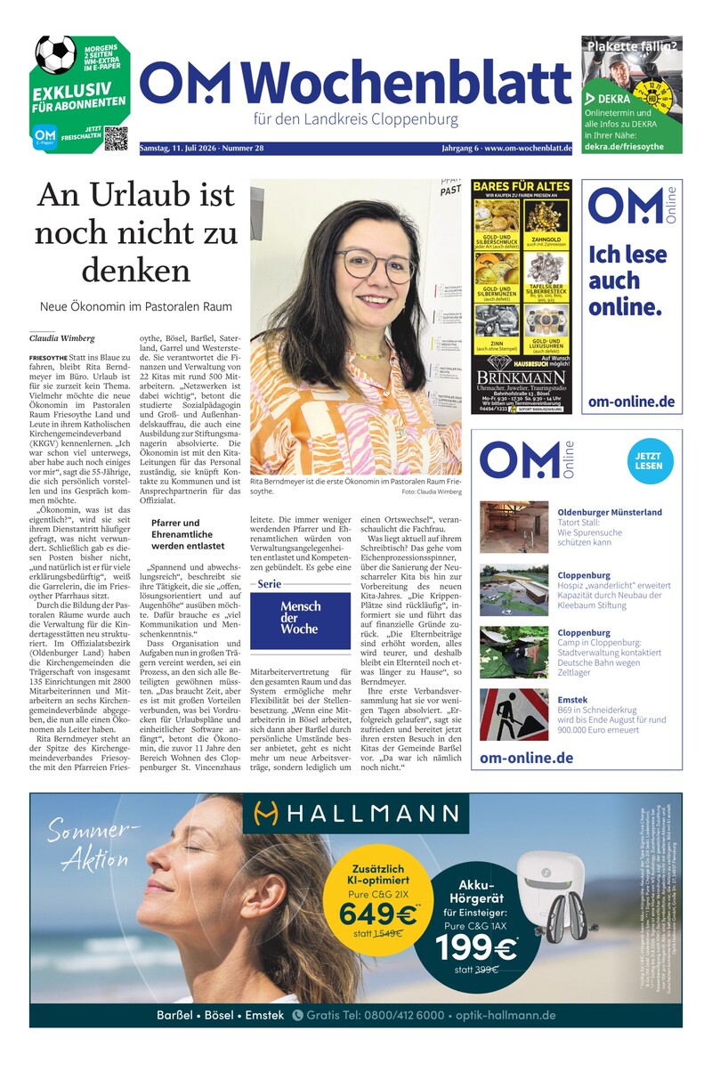 Wochenblatt 11.7.2026 Cover